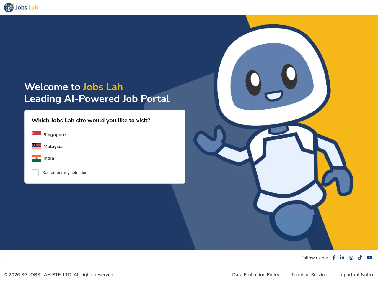 Jobs Lah screenshot Jobs Lah website screenshot