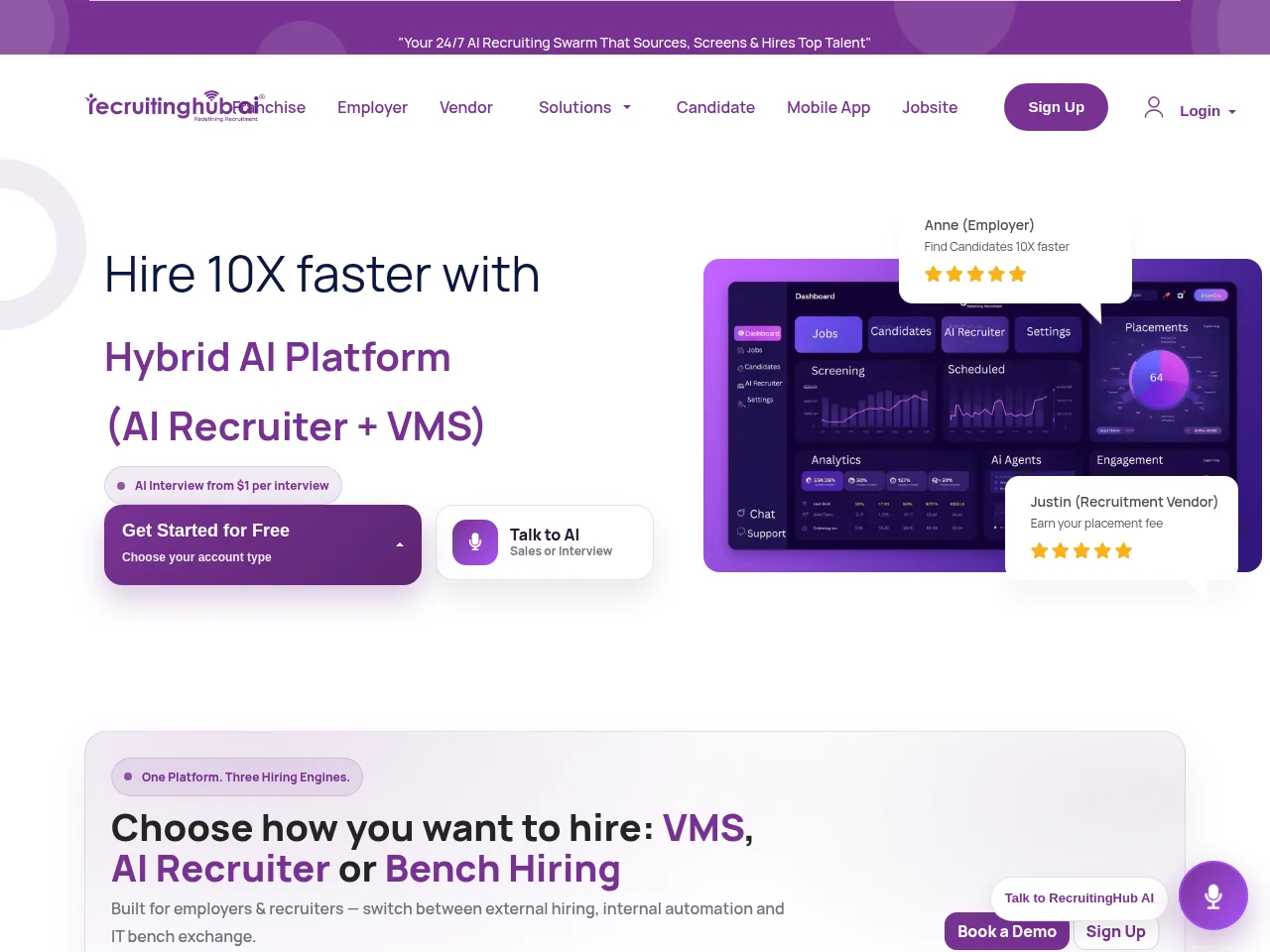 RecruitingHub screenshot RecruitingHub website screenshot