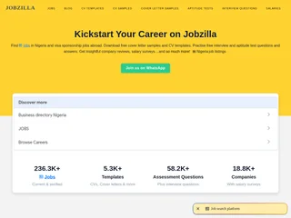Jobzilla screenshot preview