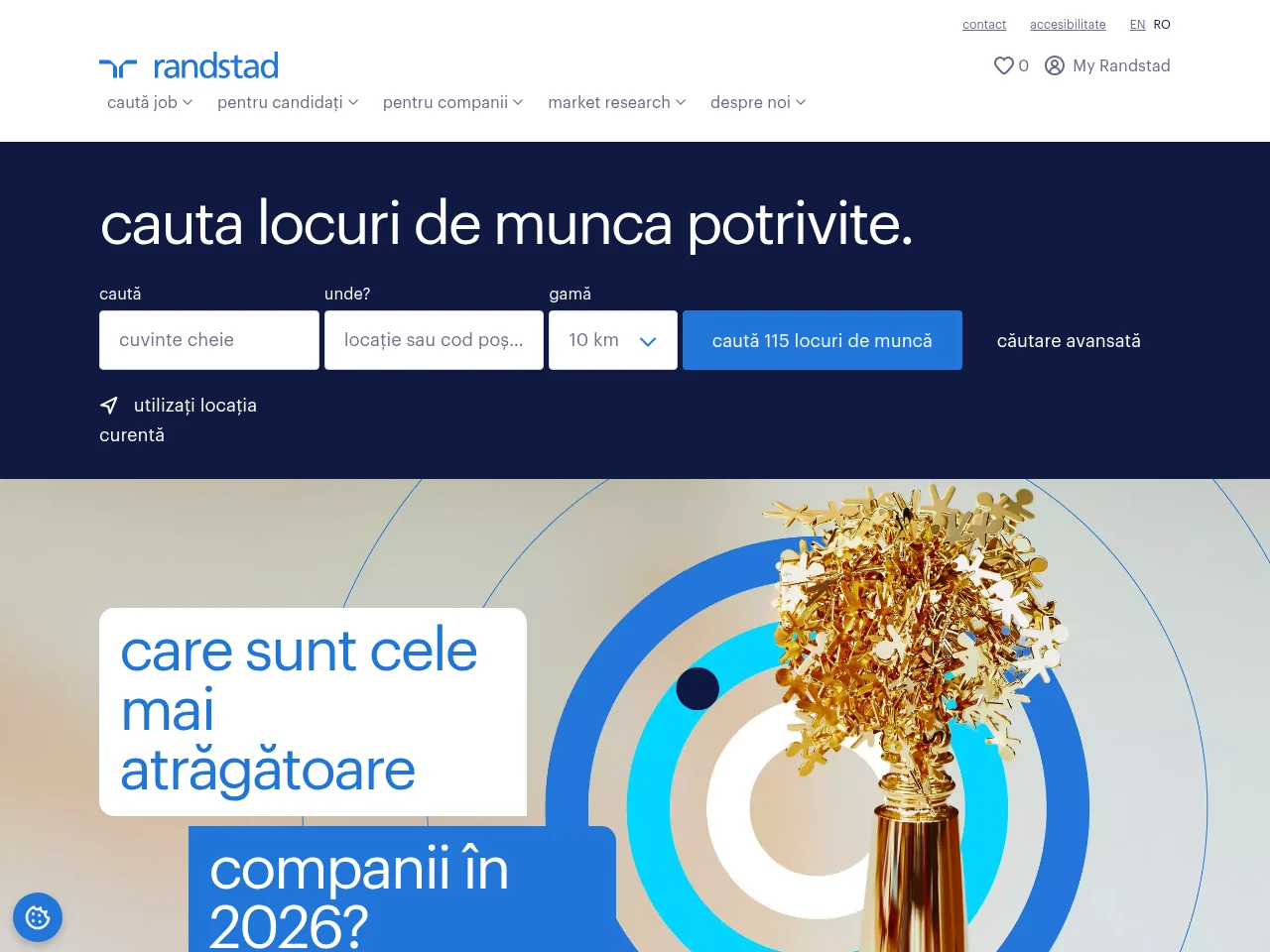 Randstad Romania website screenshot