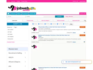 Jobweb Ethiopia screenshot preview