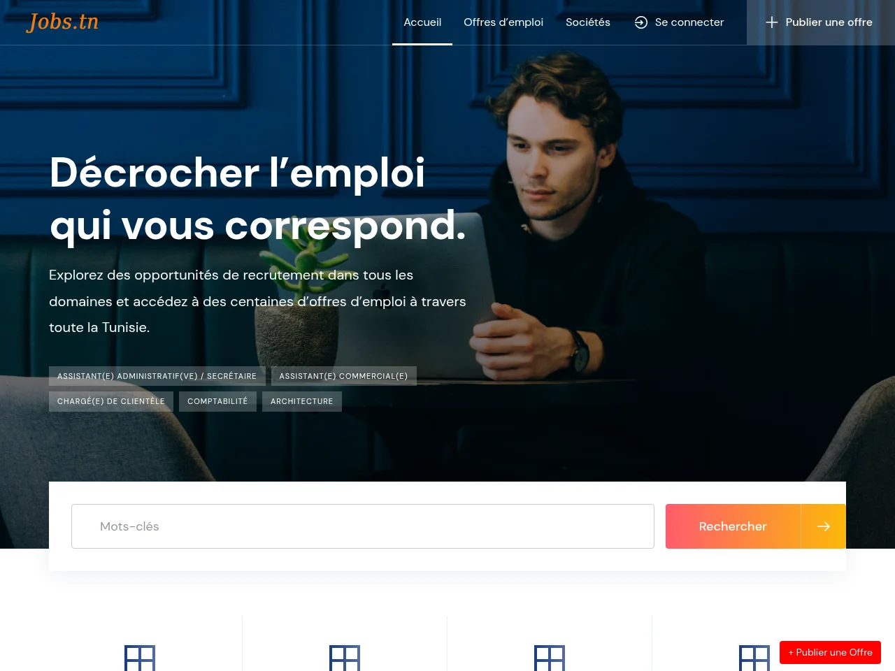 Jobs screenshot Jobs website screenshot