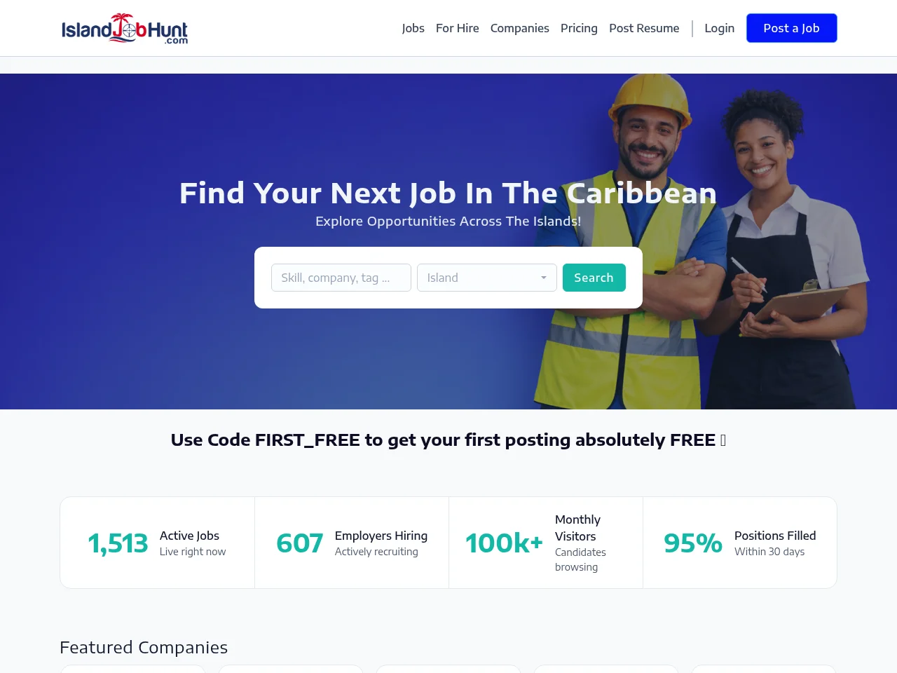 IslandJobHunt screenshot IslandJobHunt website screenshot