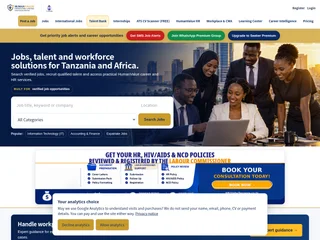 JobsTanzania platform preview JobsTanzania platform preview
