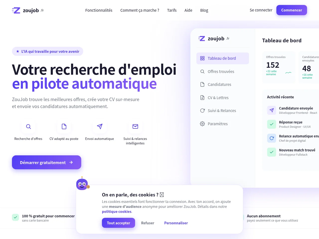 ZouJob website screenshot