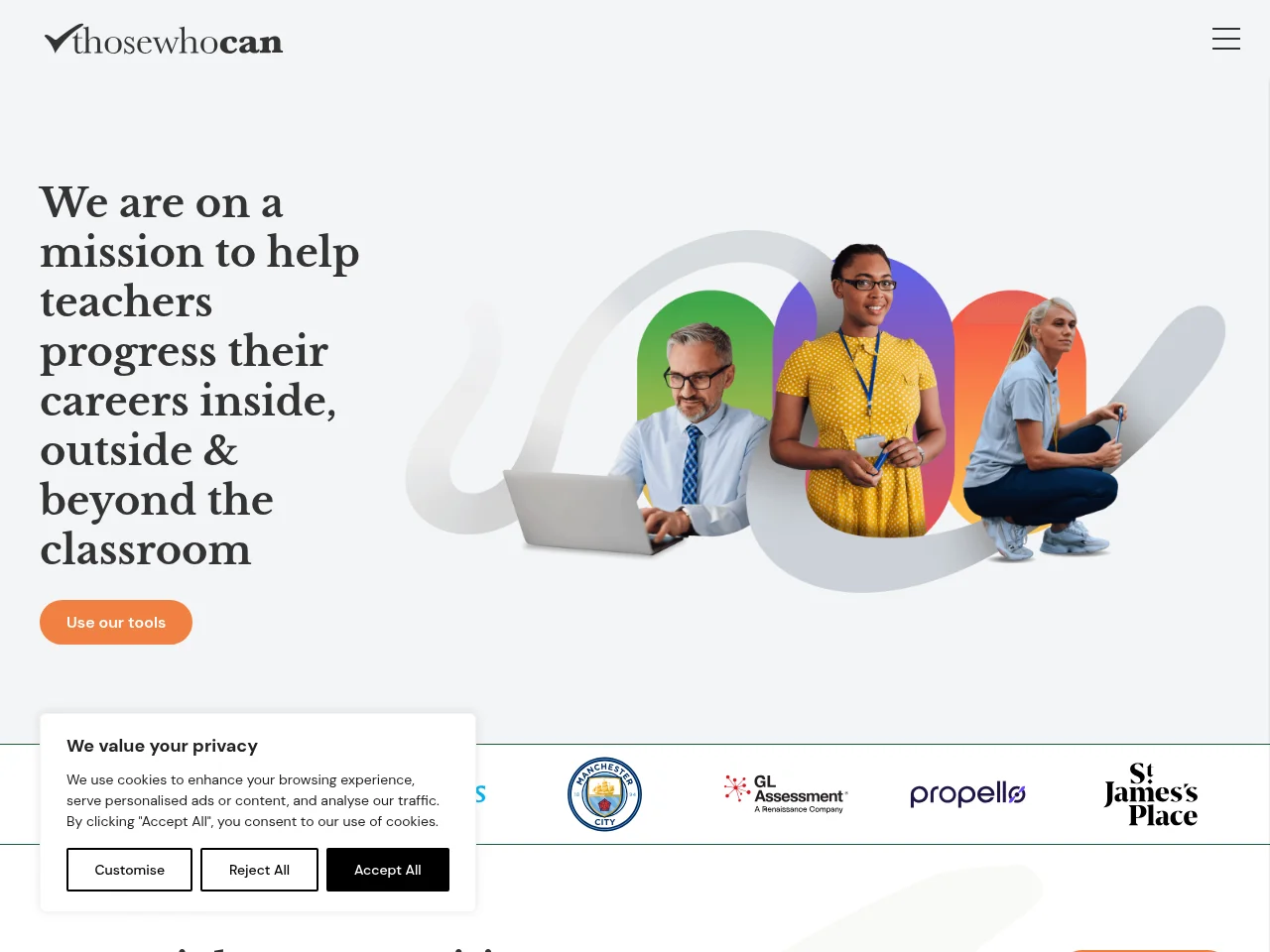 Those Who Can website screenshot