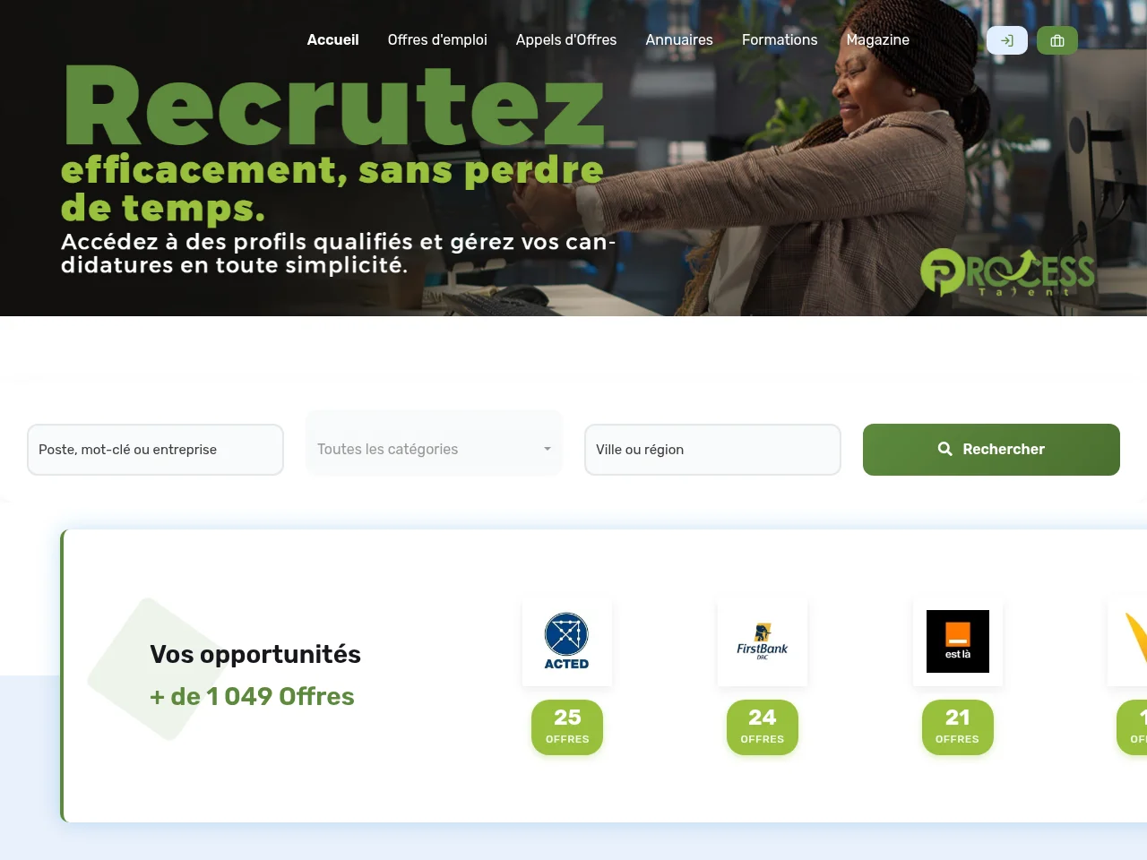 Process Talent screenshot Process Talent website screenshot
