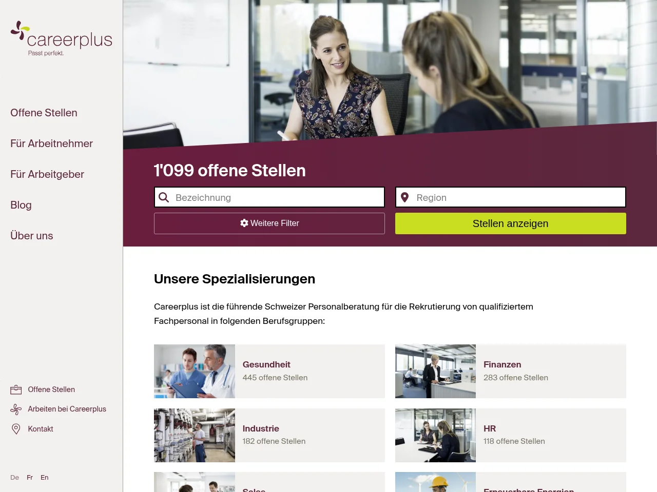 Careerplus screenshot Careerplus website screenshot