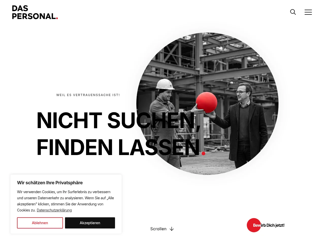 DAS PERSONAL. website screenshot