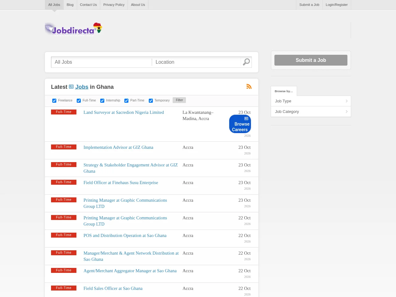 JobDirecta screenshot JobDirecta website screenshot