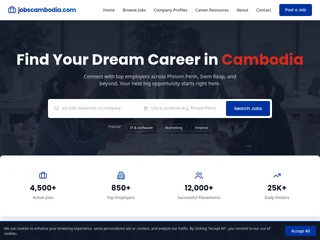 jobscambodia platform preview