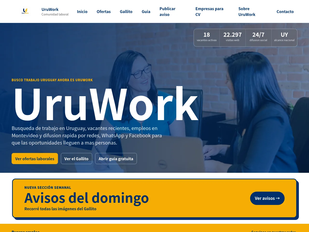UruWork screenshot UruWork website screenshot