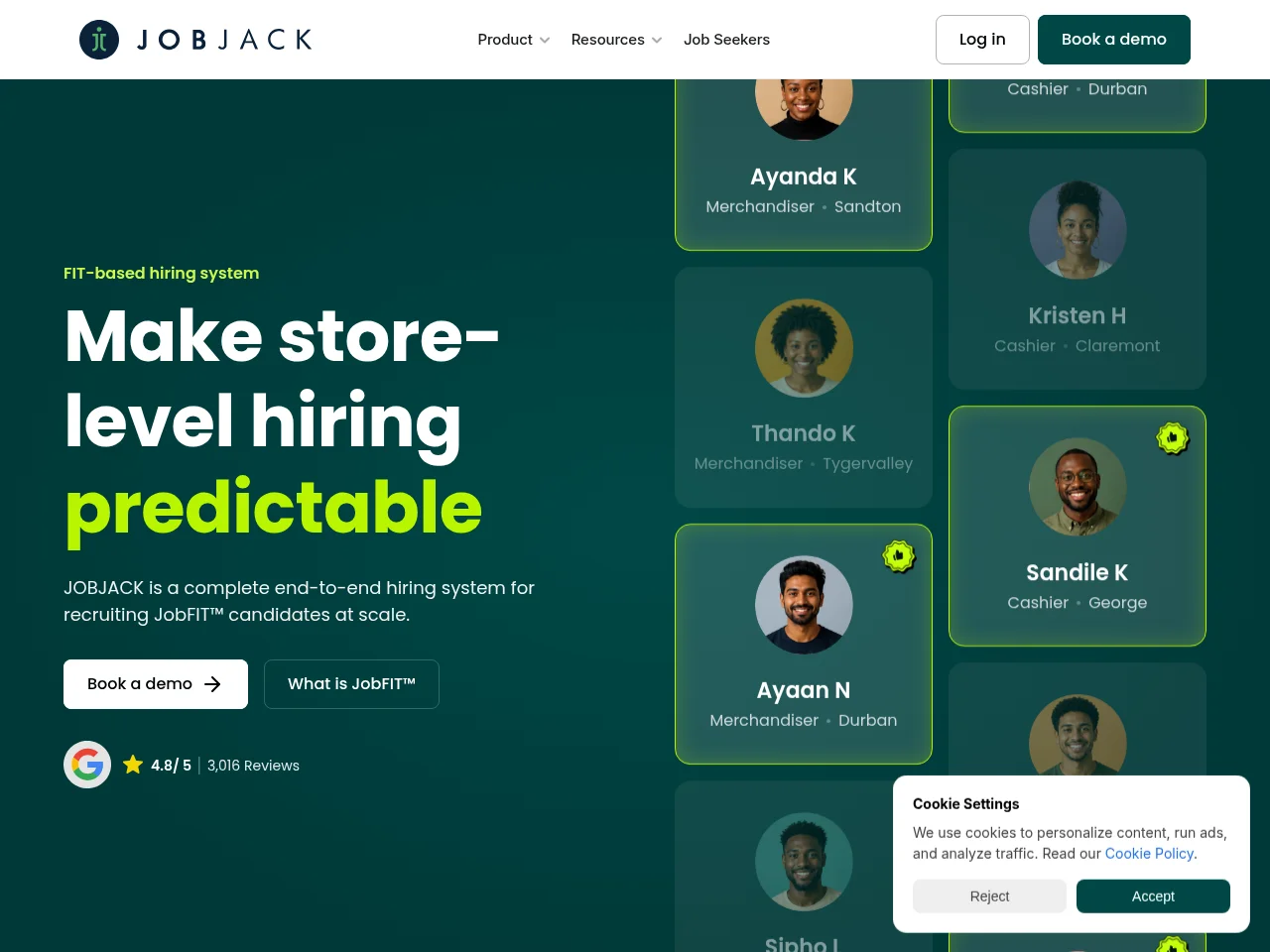 JOBJACK website screenshot