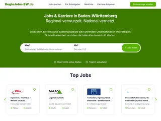 RegioJobs-BW screenshot preview