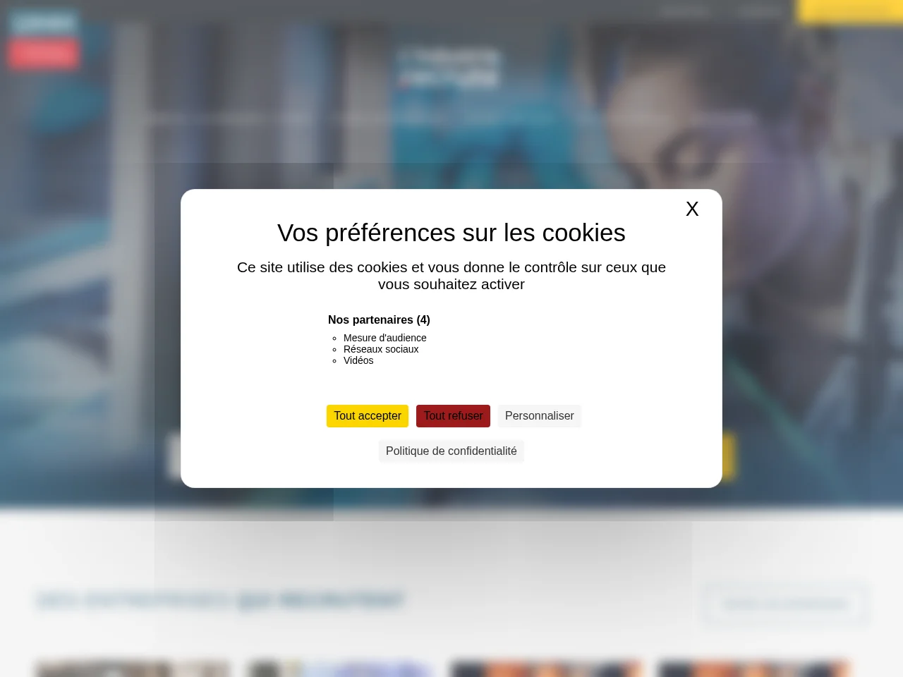 L'Industrie recrute website screenshot
