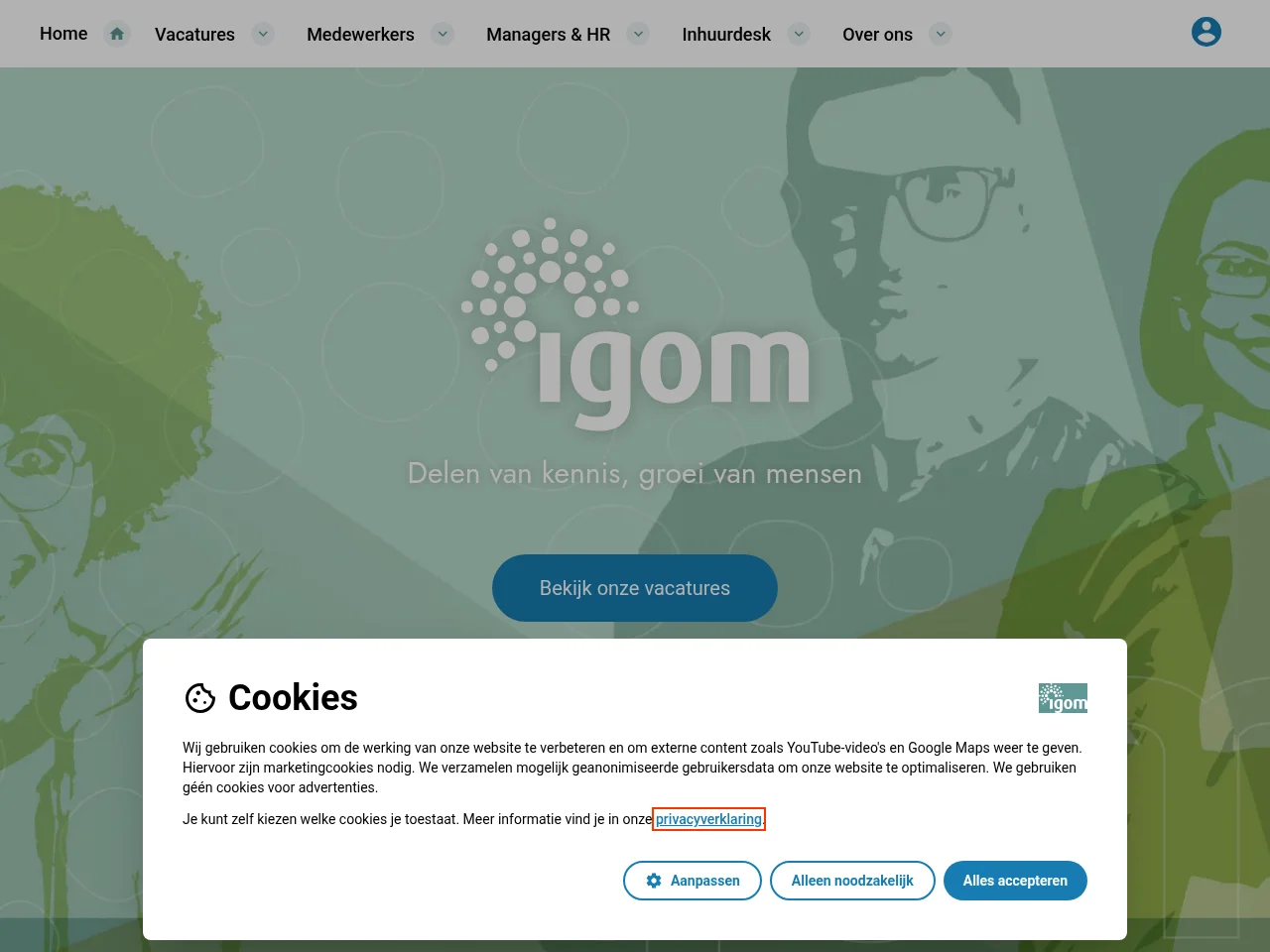 IGOM website screenshot