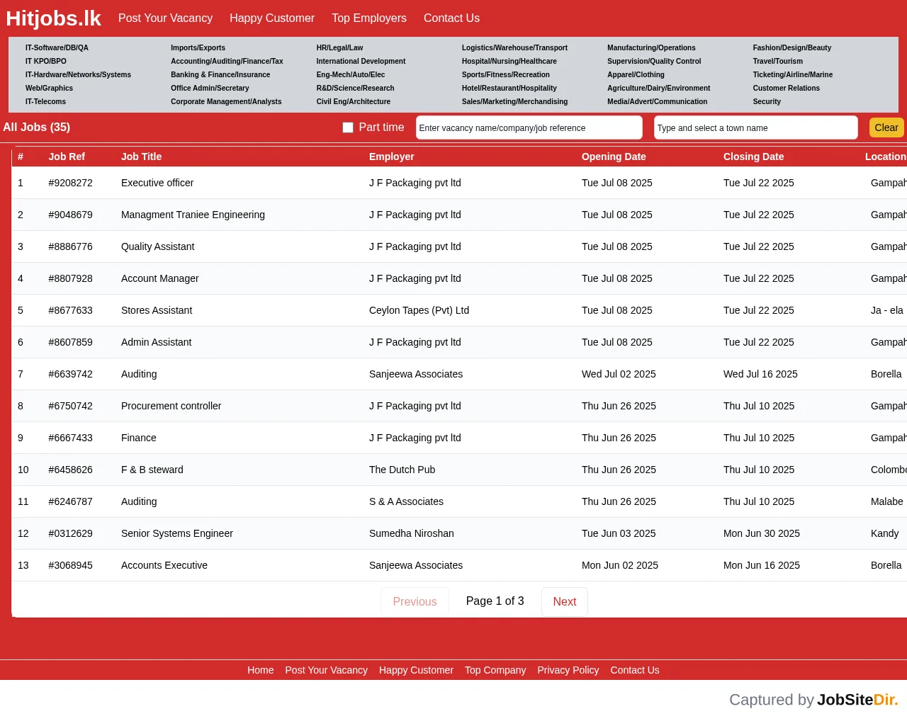 hitjob website screenshot