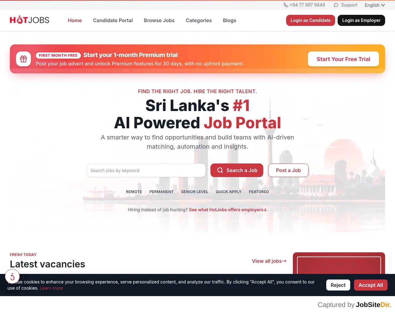 HotJobs website screenshot