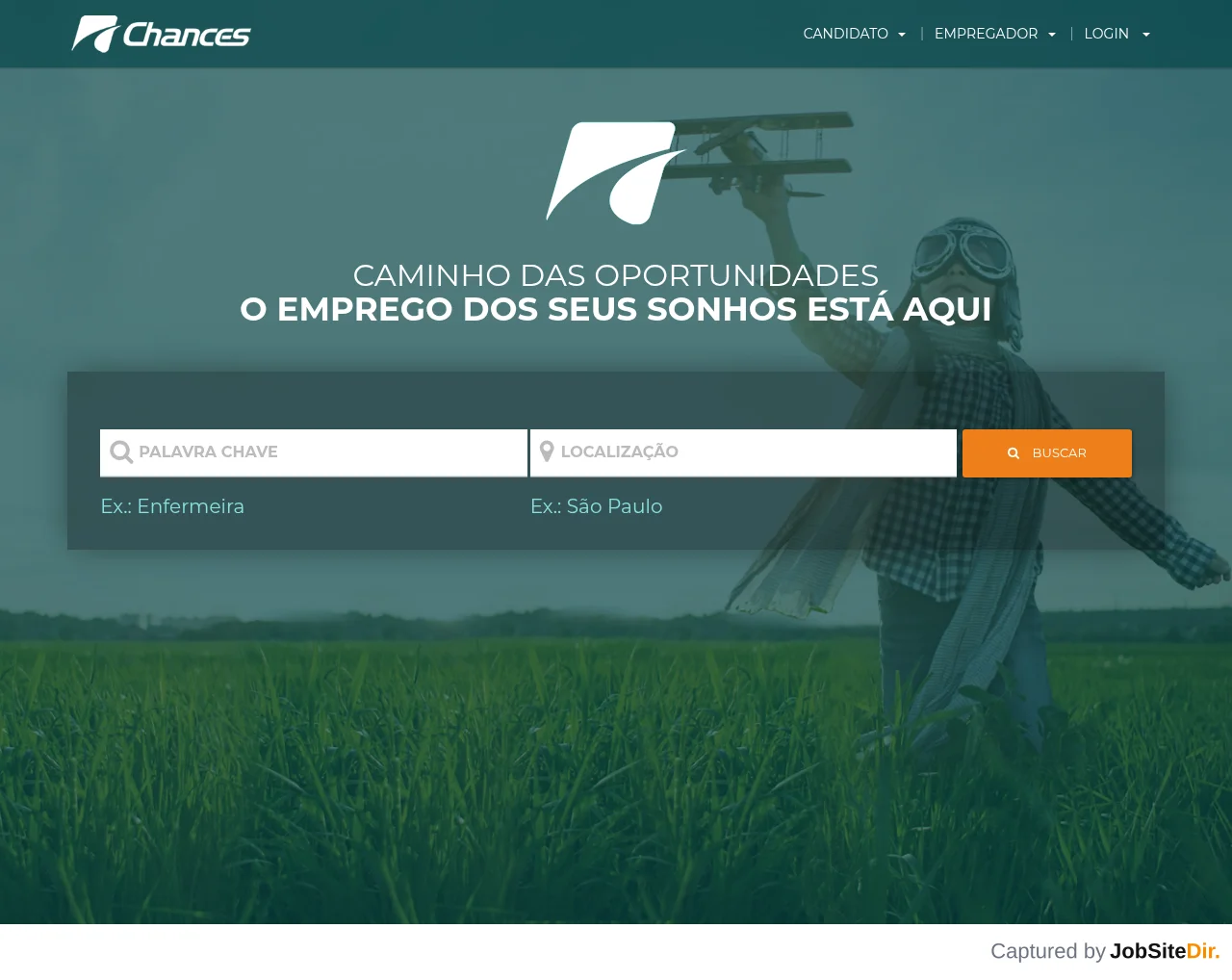 Chances website screenshot