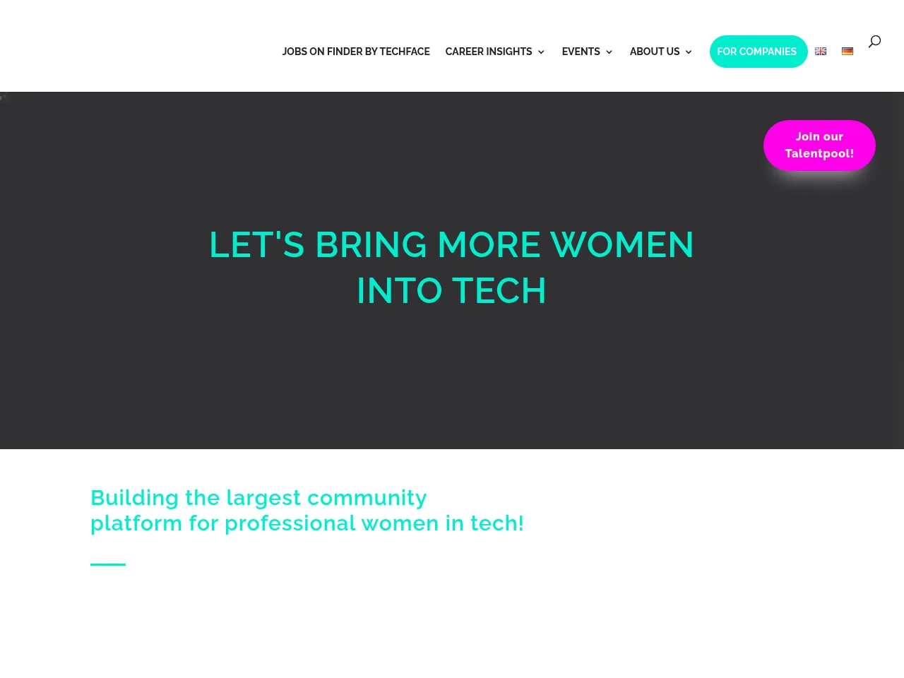 TechFace website screenshot