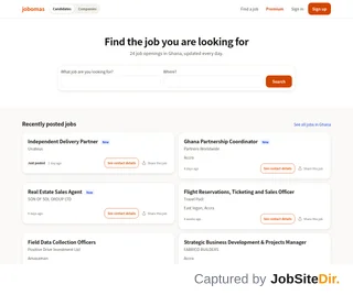 Jobomas Ghana screenshot preview