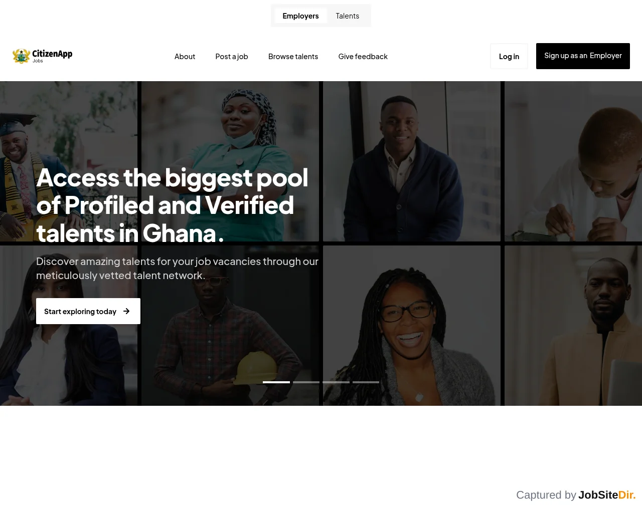 CitizenApp Jobs screenshot CitizenApp Jobs website screenshot