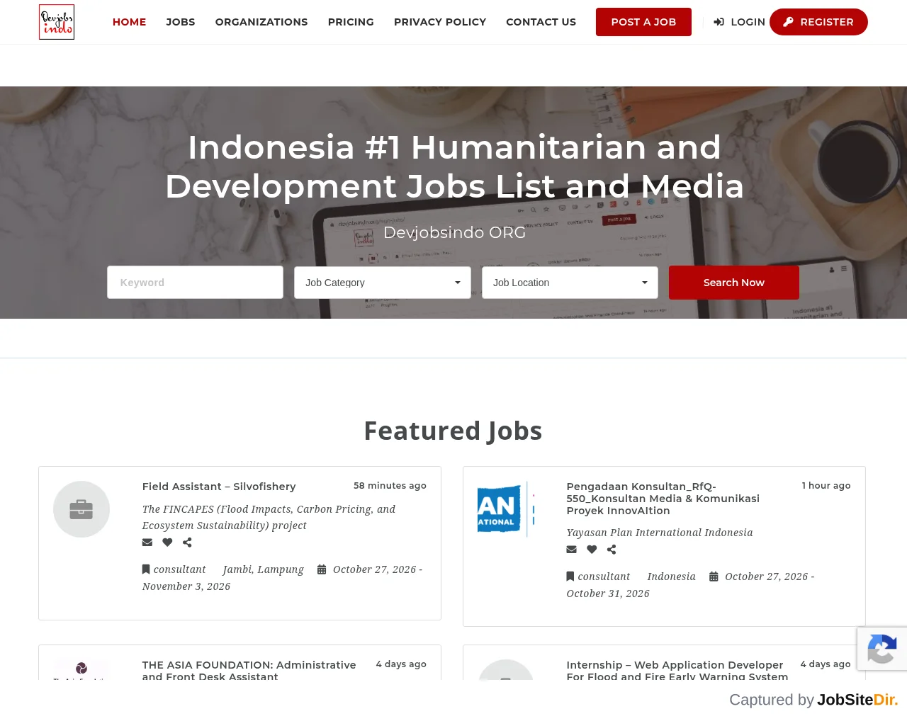 Devjobs Indonesia screenshot Devjobs Indonesia website screenshot