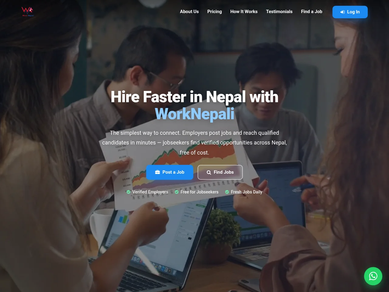 Work Nepali screenshot Work Nepali website screenshot