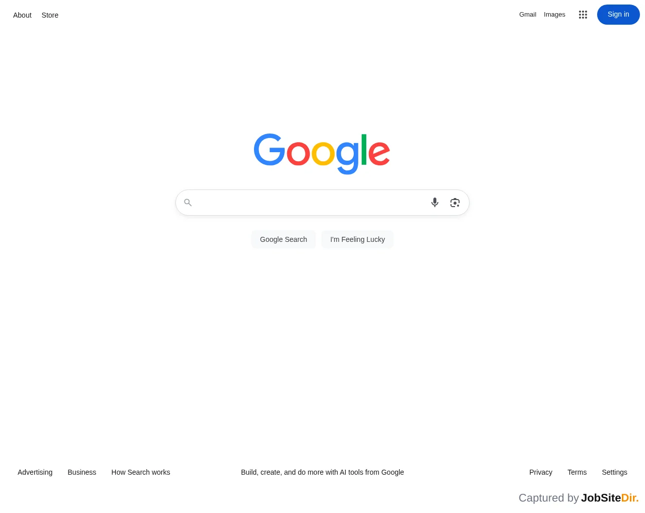 Google screenshot Google website screenshot