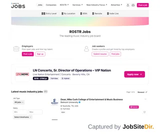 ROSTR Jobs screenshot preview ROSTR Jobs screenshot preview