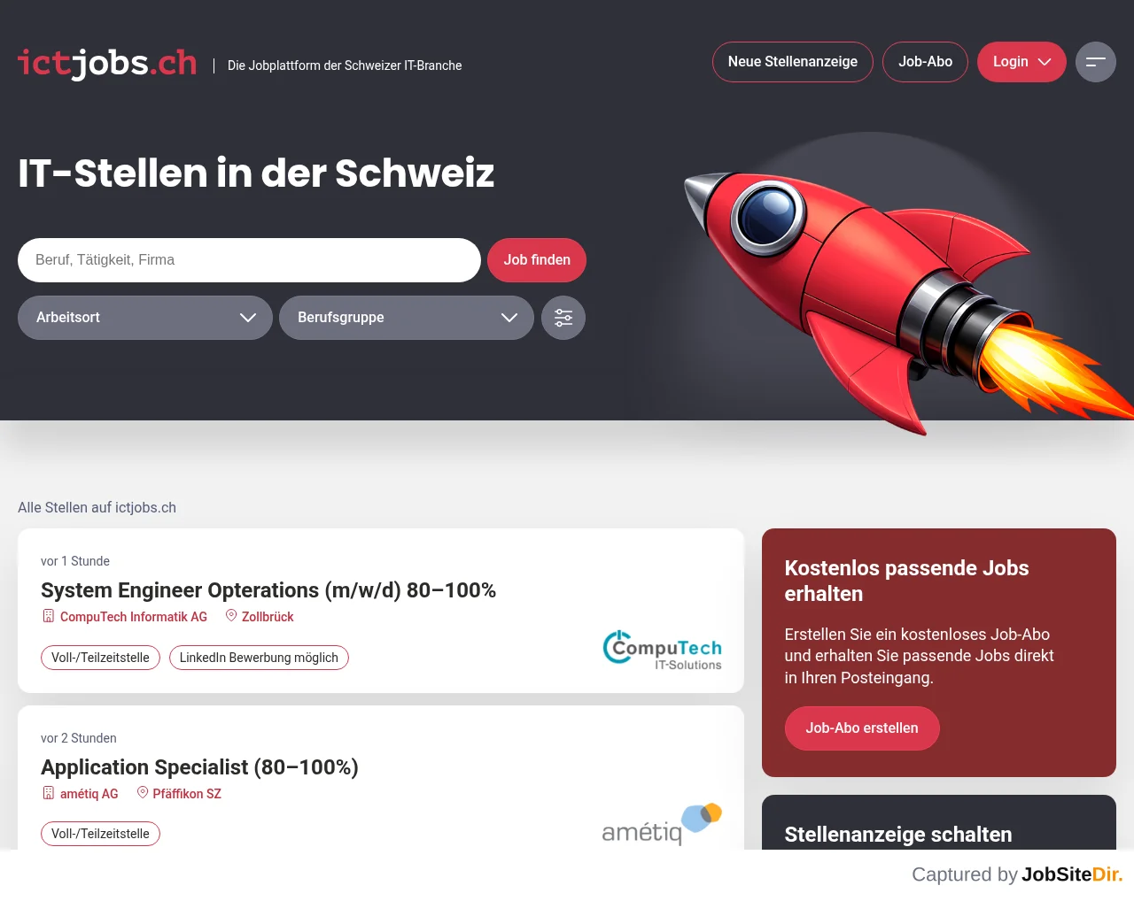 ictjobs screenshot ictjobs website screenshot