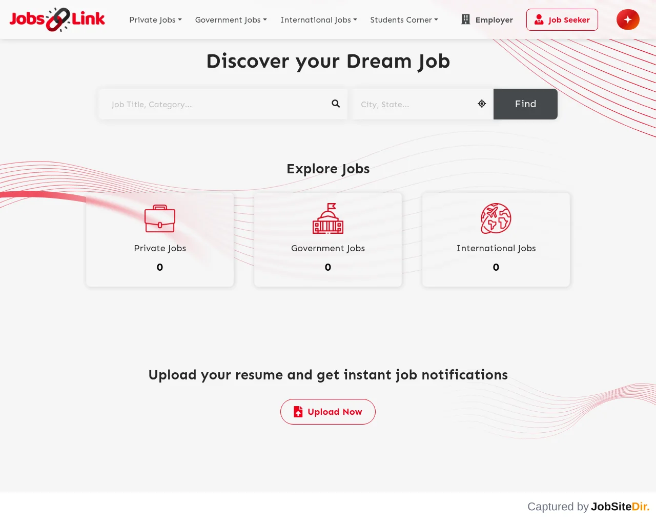 JobsLink website screenshot