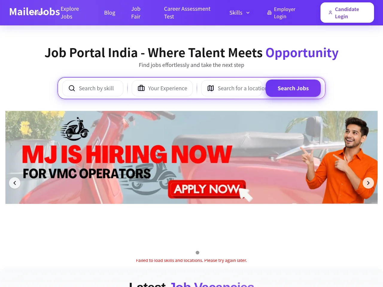 MailerJobs screenshot MailerJobs website screenshot