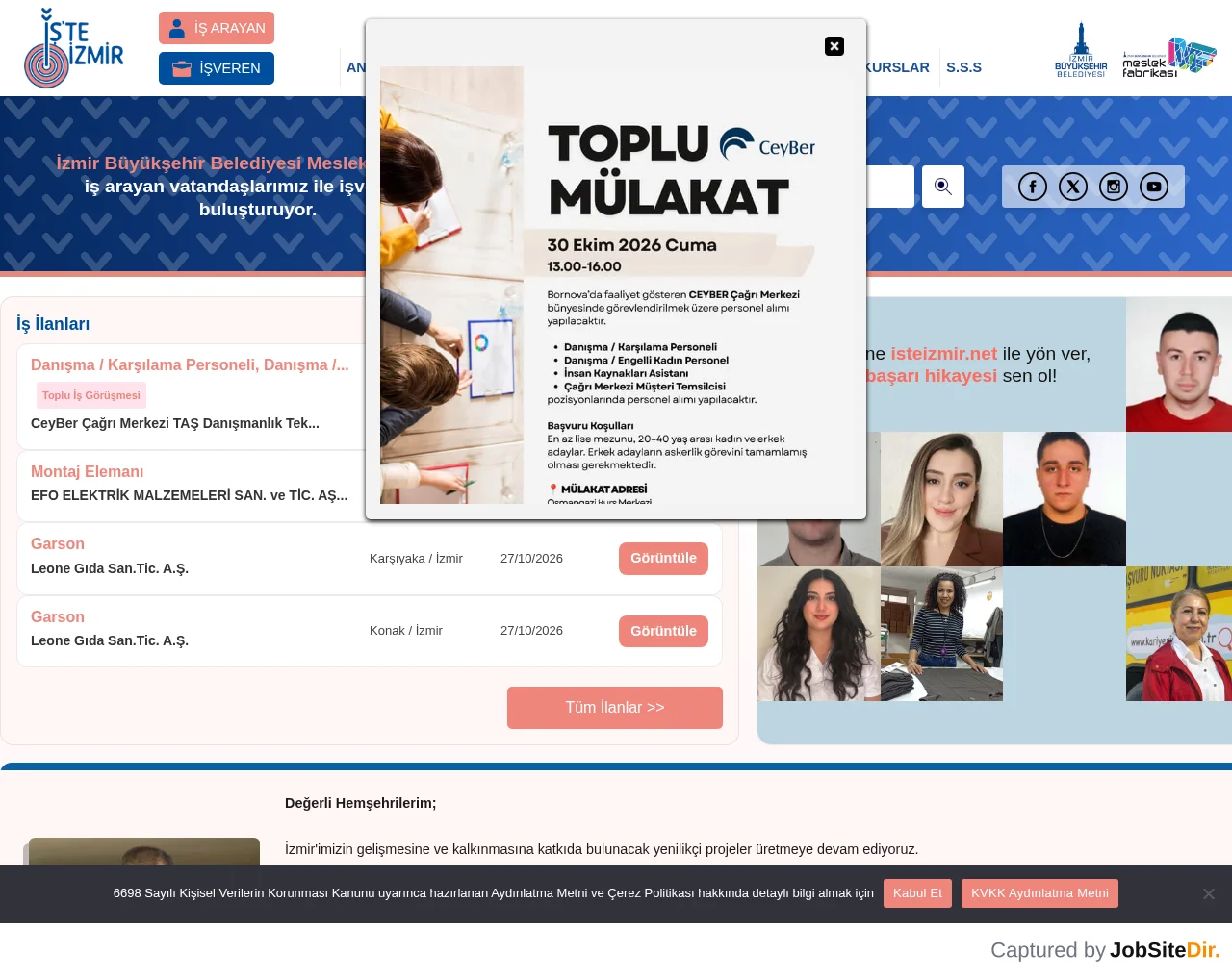 İş'te İzmir screenshot İş'te İzmir website screenshot