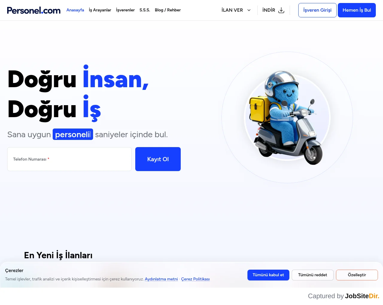 Personel website screenshot