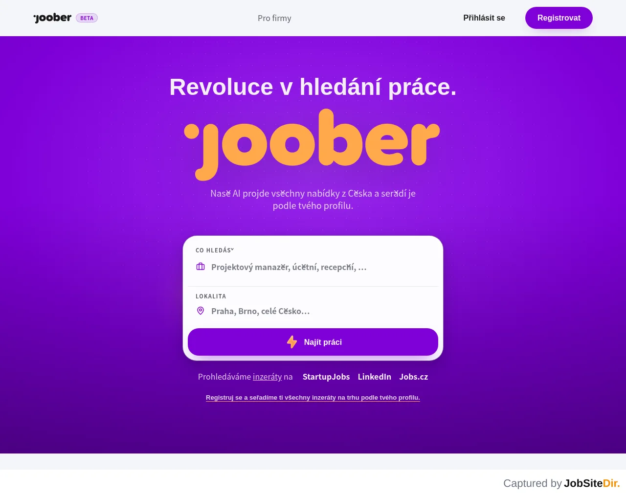 joober website screenshot