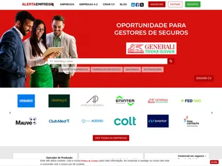 Alerta Emprego platform preview Alerta Emprego platform preview