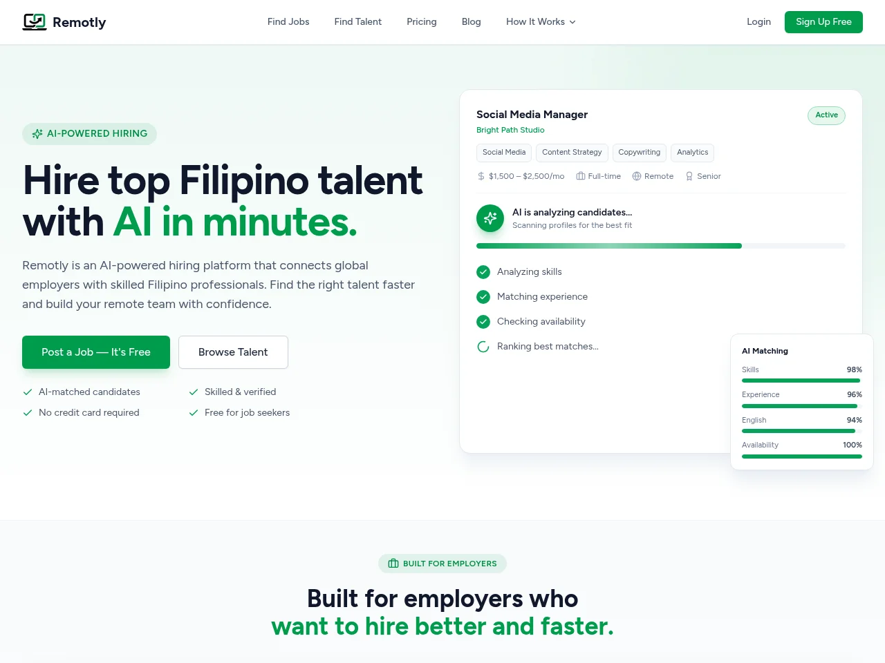 Remotly website screenshot