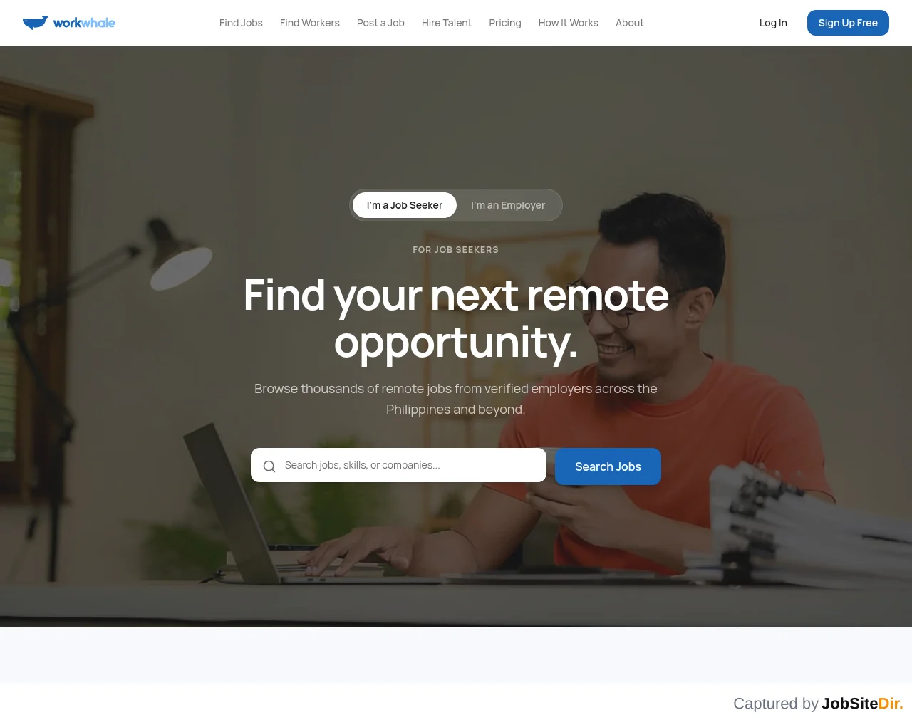 Work Whale website screenshot