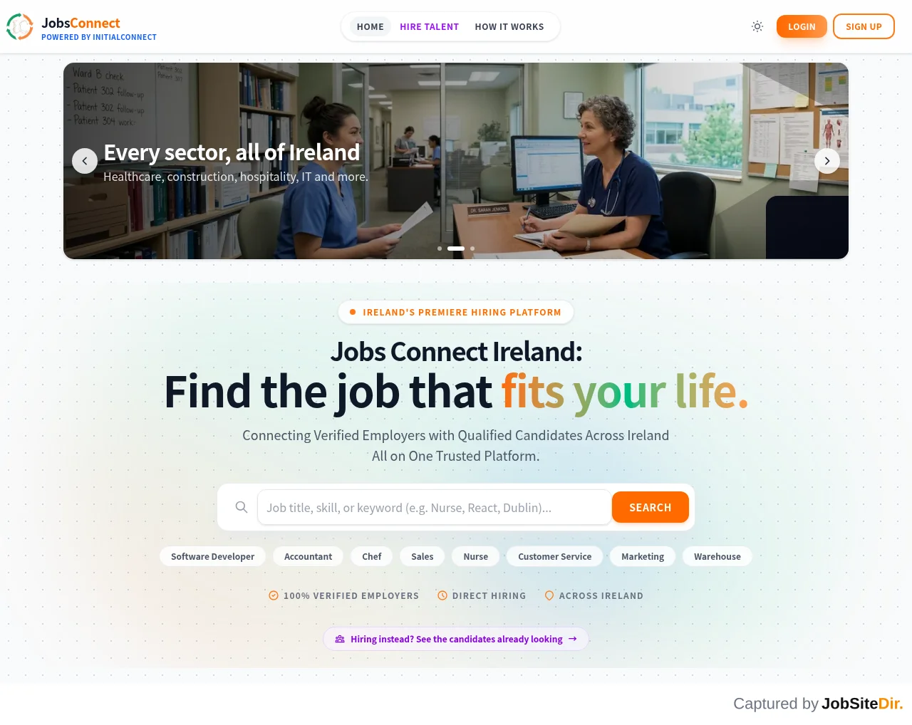 JobsConnect screenshot JobsConnect website screenshot