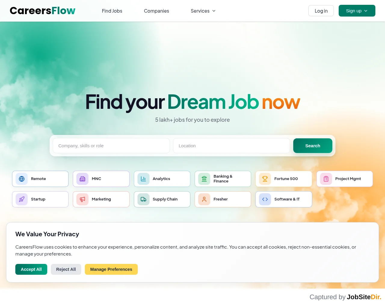 CareersFlow screenshot CareersFlow website screenshot