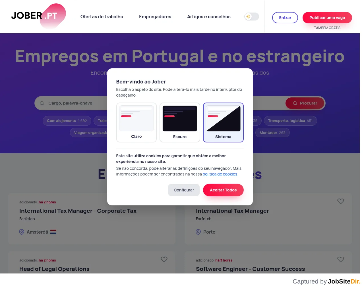 Jober screenshot Jober website screenshot