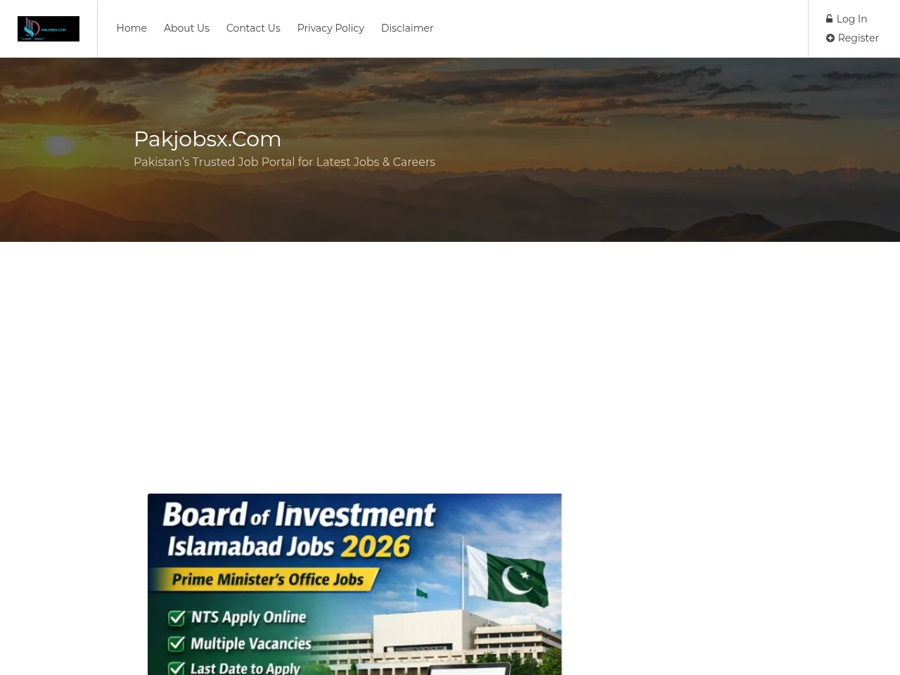 PakJobsX website screenshot