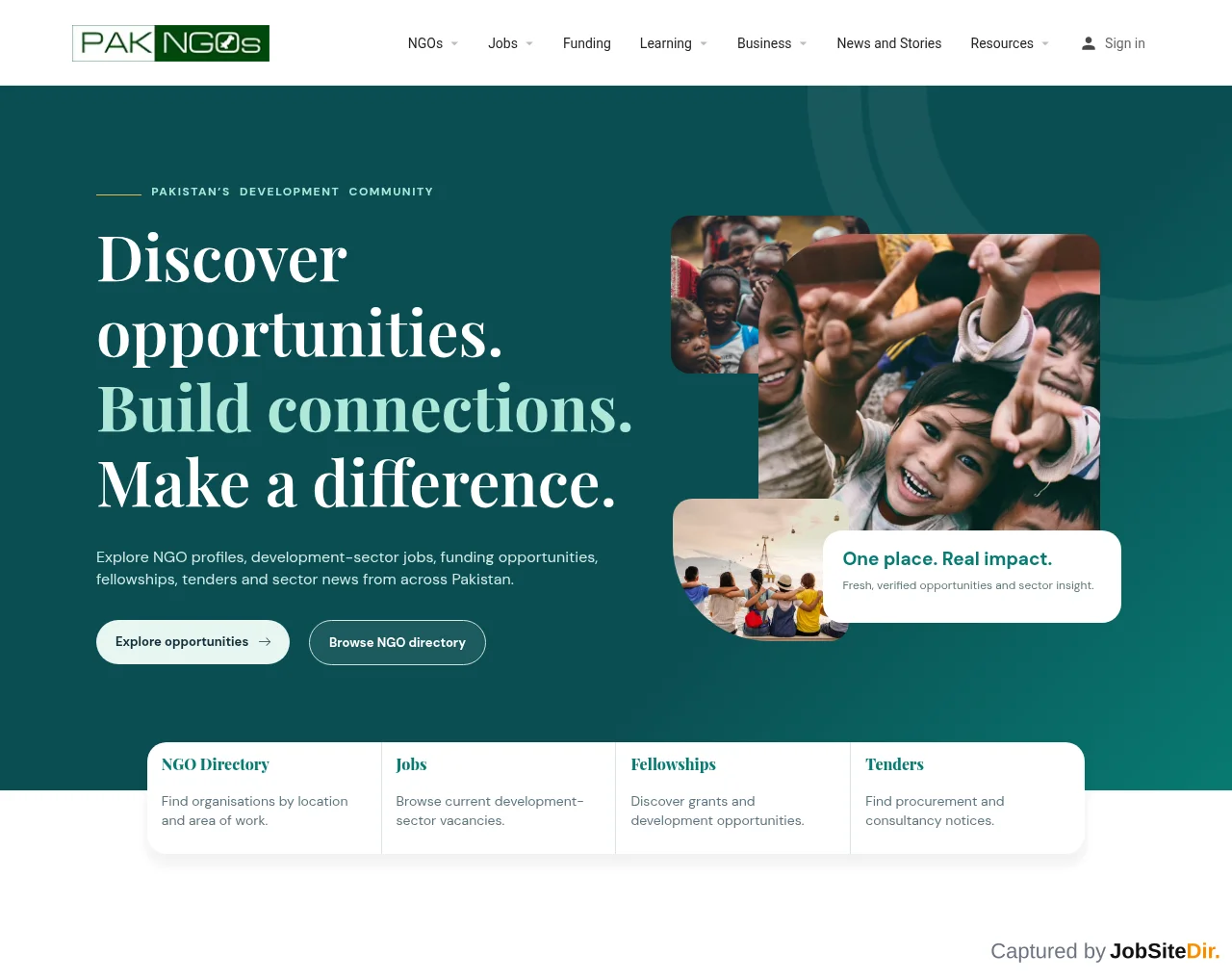 PakNGOs screenshot PakNGOs website screenshot