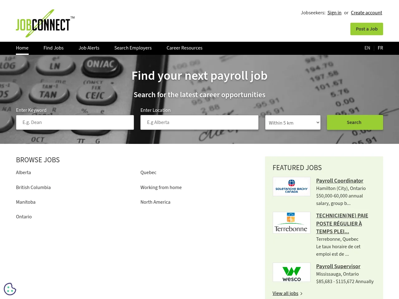 JobConnect screenshot JobConnect website screenshot