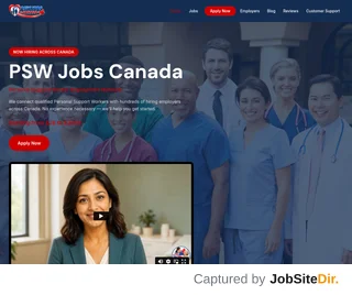 PSW Jobs Canada screenshot preview