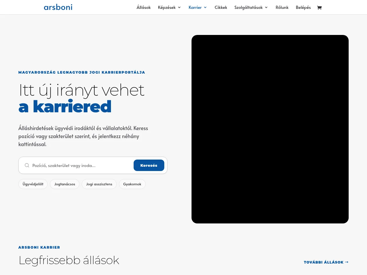 Karrier - Arsboni screenshot Karrier - Arsboni website screenshot