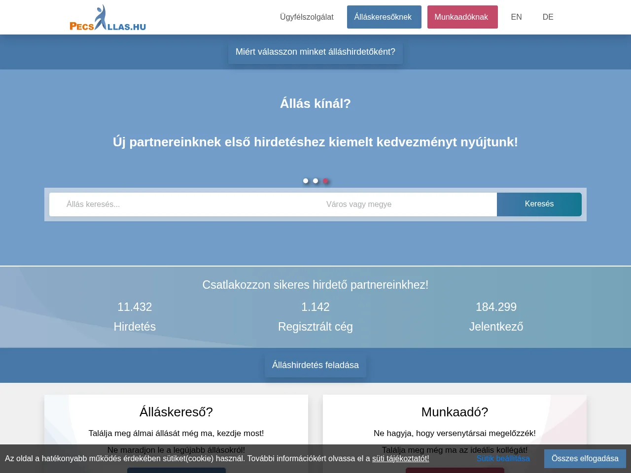 PecsAllas screenshot PecsAllas website screenshot
