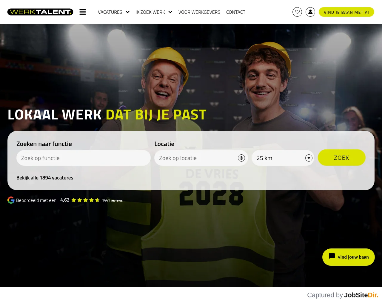 WerkTalent website screenshot