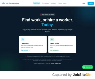 Job Express Uganda platform preview